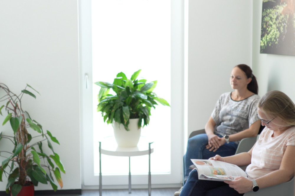 Wartezimmer der Praxis